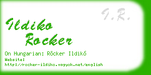 ildiko rocker business card